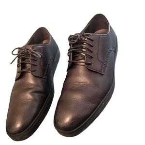 Johnston & Murphy Black Leather Oxfords